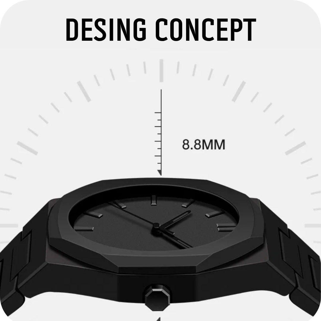 Reloj unisex contemporáneo CronoStyle